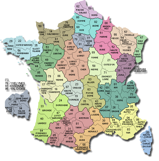 departments of france map. MAP OF FRANCE DEPARTMENTS