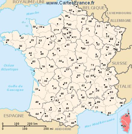 departments of france map. MAP OF THE CORSE