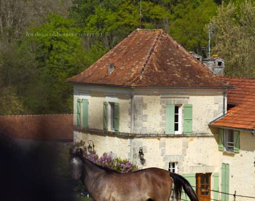 Les Deux Abbesses en Vert | La Grande Maison B&B : Bed and Breakfast near Combiers