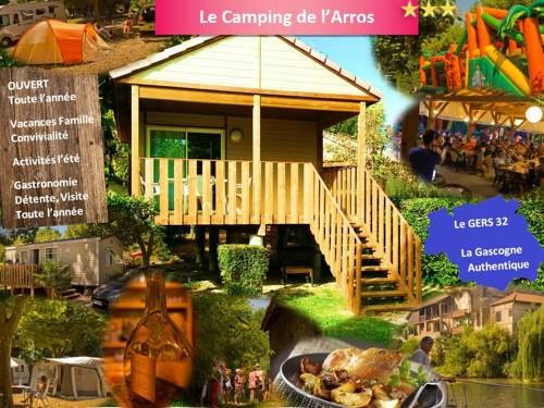 Camping de l'Arros : Guest accommodation near Scieurac-et-Flourès