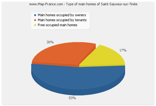 Type of main homes of Saint-Sauveur-sur-Tinée