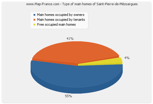 Type of main homes of Saint-Pierre-de-Mézoargues