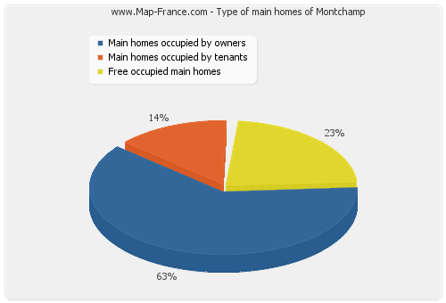 Type of main homes of Montchamp