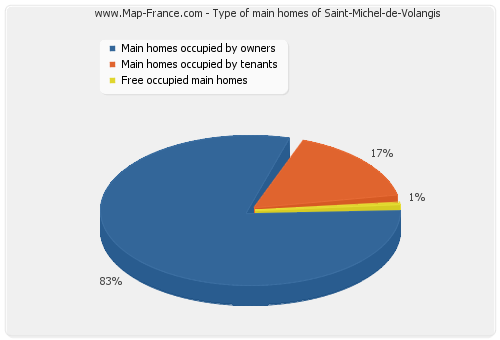 Type of main homes of Saint-Michel-de-Volangis