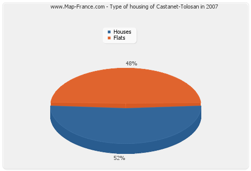 Type of housing of Castanet-Tolosan in 2007
