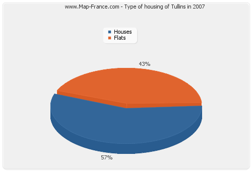 Type of housing of Tullins in 2007