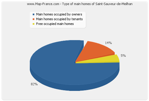 Type of main homes of Saint-Sauveur-de-Meilhan