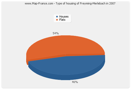 Type of housing of Freyming-Merlebach in 2007