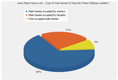 Type of main homes of Haut-du-Them-Château-Lambert