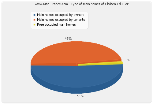 Type of main homes of Château-du-Loir