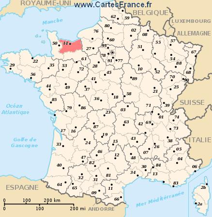 map department Calvados