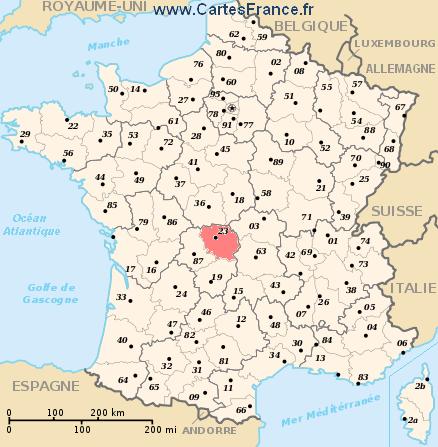 map department Creuse
