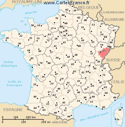 map department Doubs