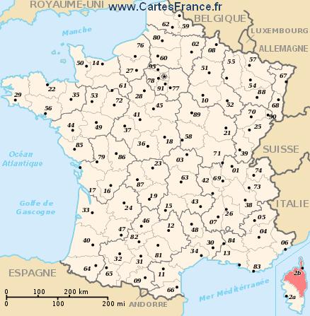 map department Haute-Corse