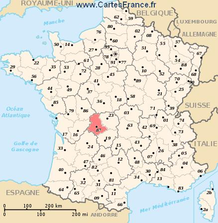 map department Haute-Vienne