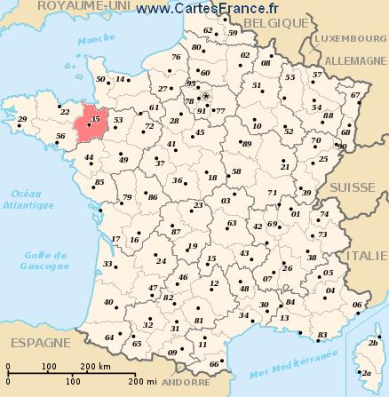 map department Ille-et-Vilaine