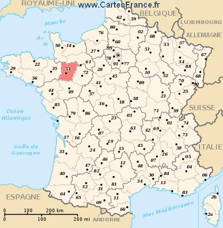 map department Mayenne