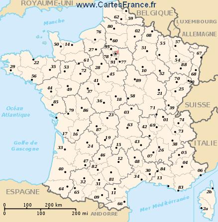 map department Seine-Saint-Denis