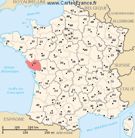 map department Vendée