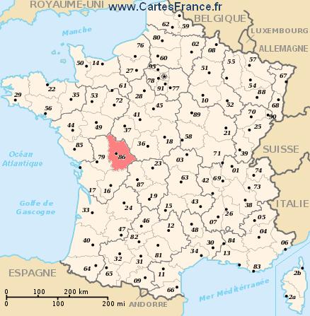 map department Vienne