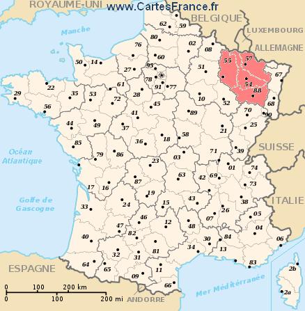 map region Lorraine