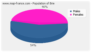 Sex distribution of population of Brie in 2007