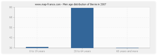 Men age distribution of Berrie in 2007