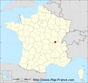 Small administrative base map of Saint-Laurent-sur-Saône