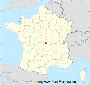 Small administrative base map of Saint-Bonnet-de-Four