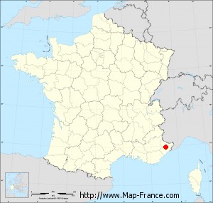 Small administrative base map of Malaussène