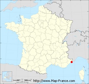 Map of Menton France and Surrounding Towns