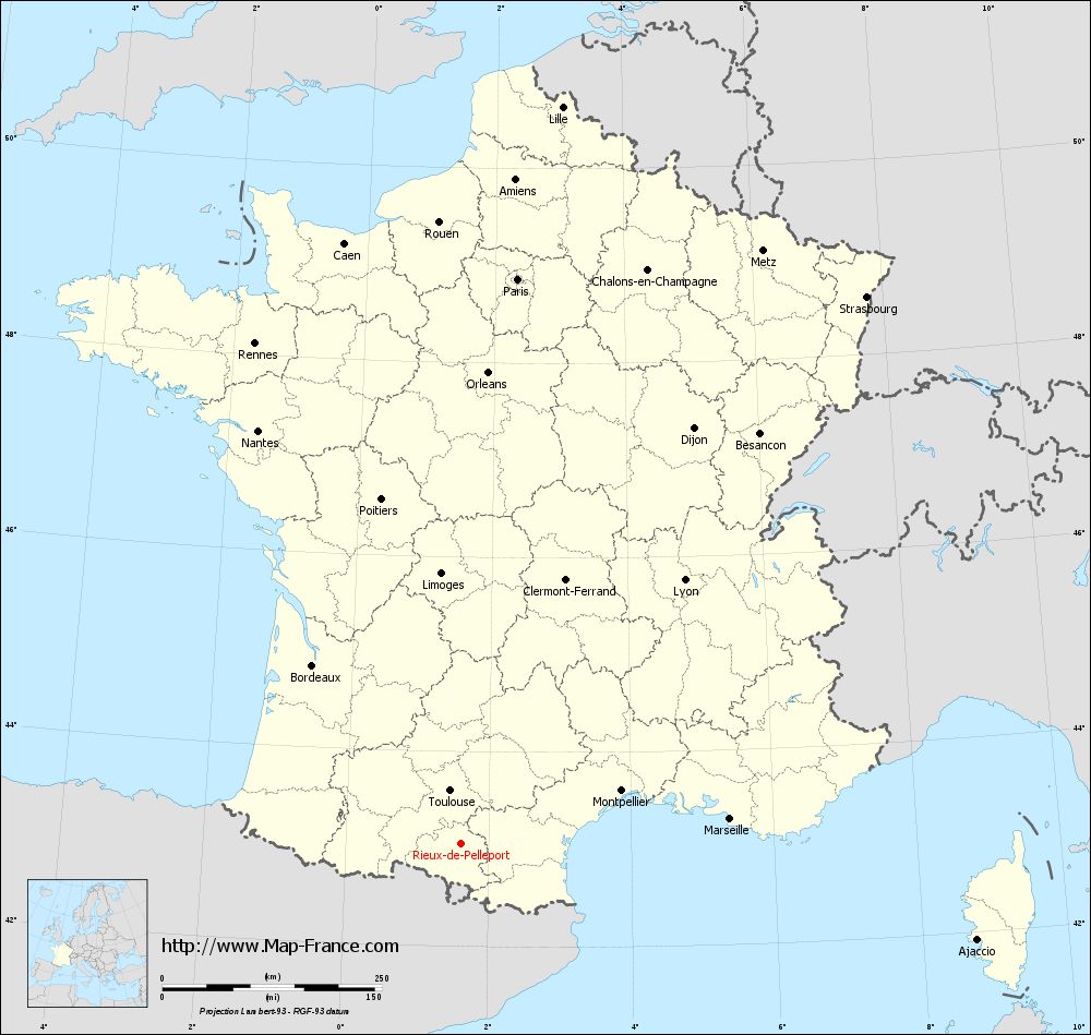 Carte administrative of Rieux-de-Pelleport