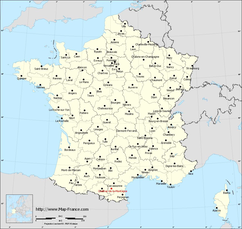 Administrative map of Conilhac-de-la-Montagne