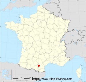 Small administrative base map of Lasserre-de-Prouille