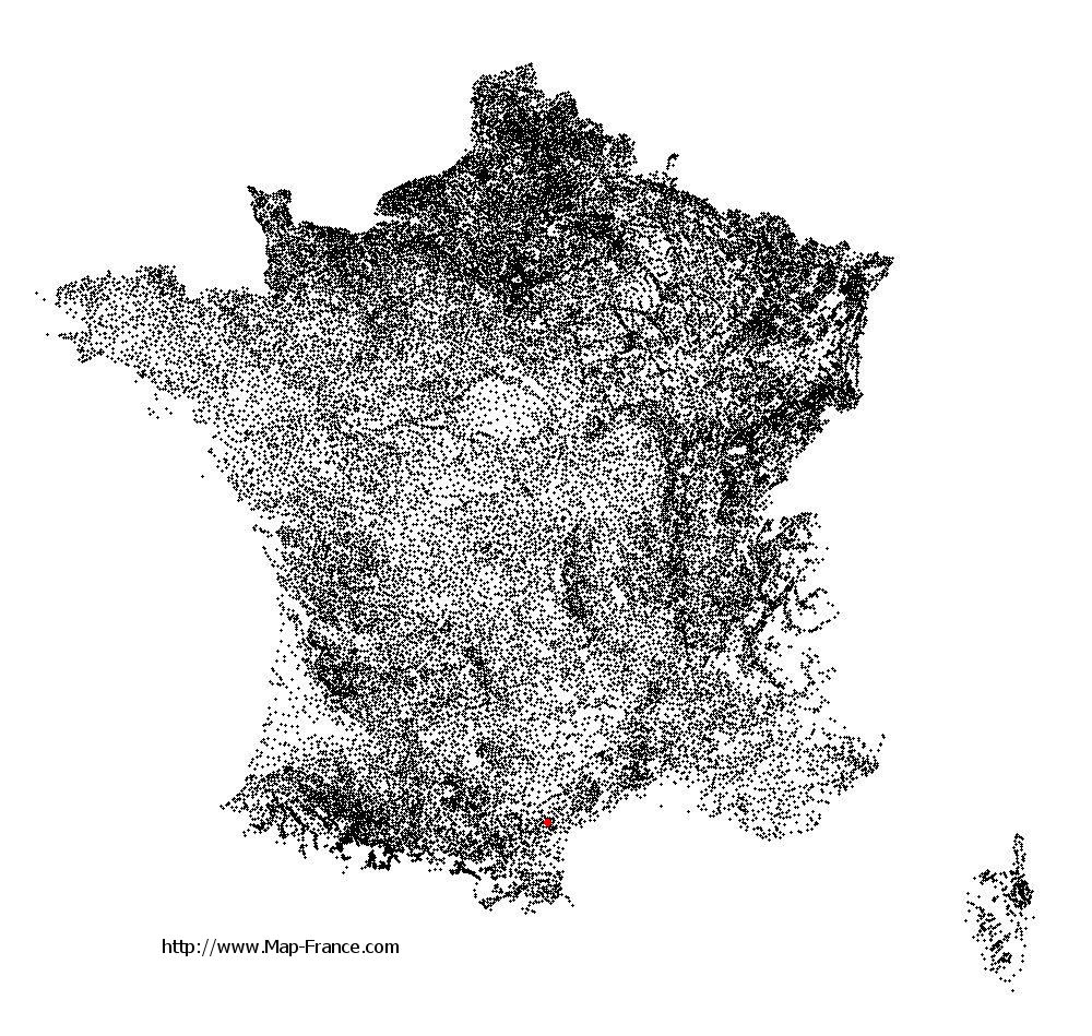 Pouzols-Minervois on the municipalities map of France