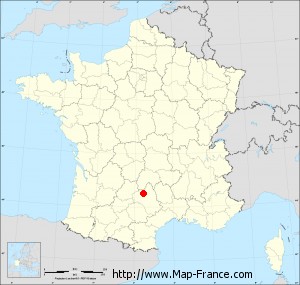 Small administrative base map of Marcillac-Vallon