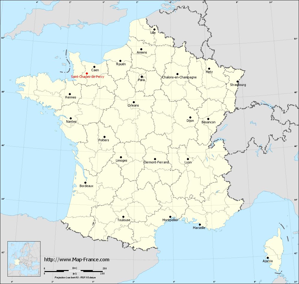 Carte administrative of Saint-Charles-de-Percy