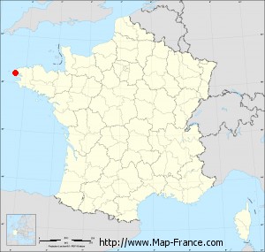Small administrative base map of Locmaria-Plouzané