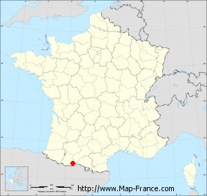 Small administrative base map of Benque-Dessous-et-Dessus