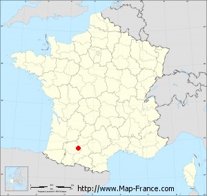Small administrative base map of Escornebœuf