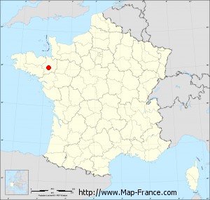 Small administrative base map of Pont-Péan