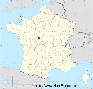 Small administrative base map of Luçay-le-Mâle