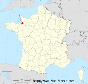 Small administrative base map of Marcey-les-Grèves