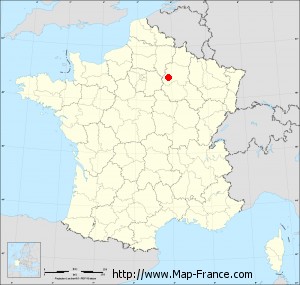 Small administrative base map of Villevenard