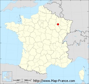 Small administrative base map of Hévilliers