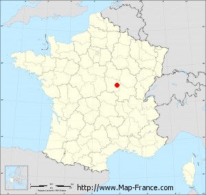 Small administrative base map of Château-Chinon(Ville)