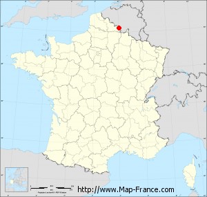 Small administrative base map of Bérelles