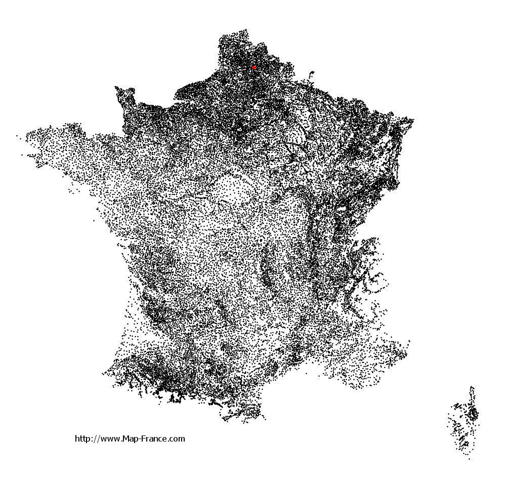 Mercatel on the municipalities map of France