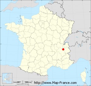 Small administrative base map of Chambéry