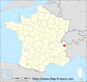 Small administrative base map of Hauteluce
